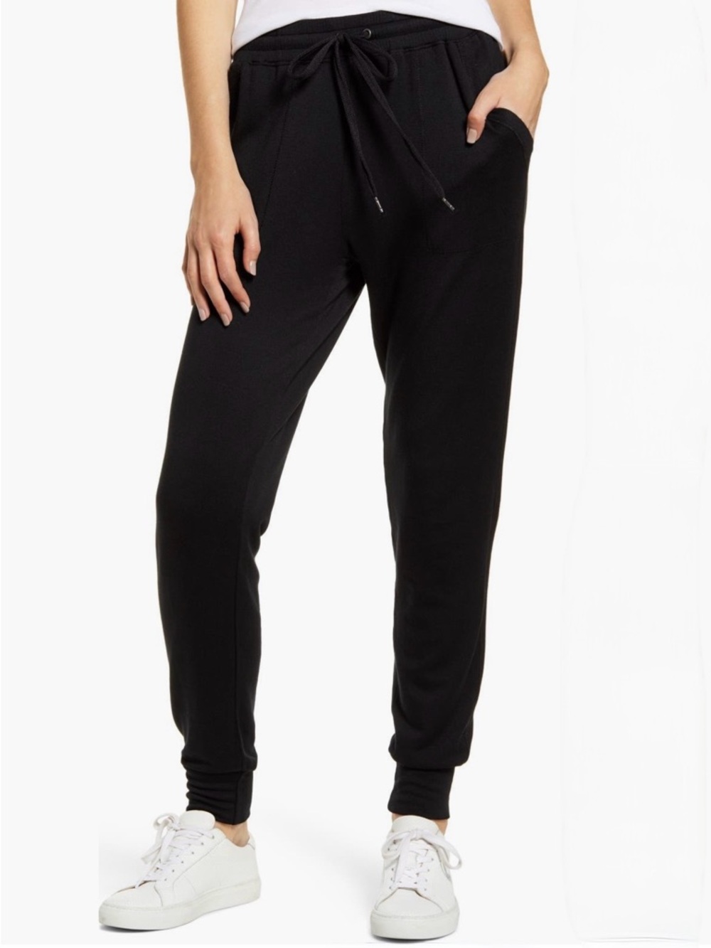 Splendid Supersoft Joggers in Black Sz S